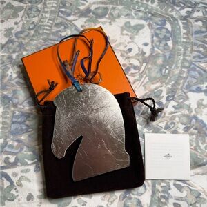 Authentic Hermès Samarcande Horse Head Bag Charm